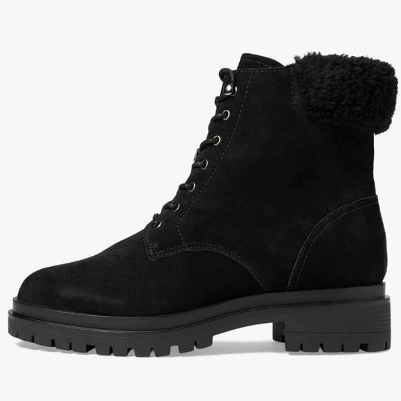 Lauren Ralph Lauren Carlee LACE UP‎ HIKING Combat BOOTS Black/Black SIZE 11 New - Picture 11 of 15